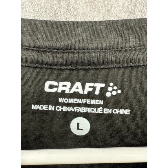 Craft Spartan 2024 Race Super Finisher Women Black Running Tee Shirt Large - Picture 2 of 3